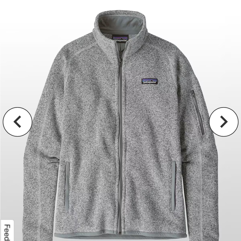 Patagonia Better Sweater Jacket in Birch White size small (womens)